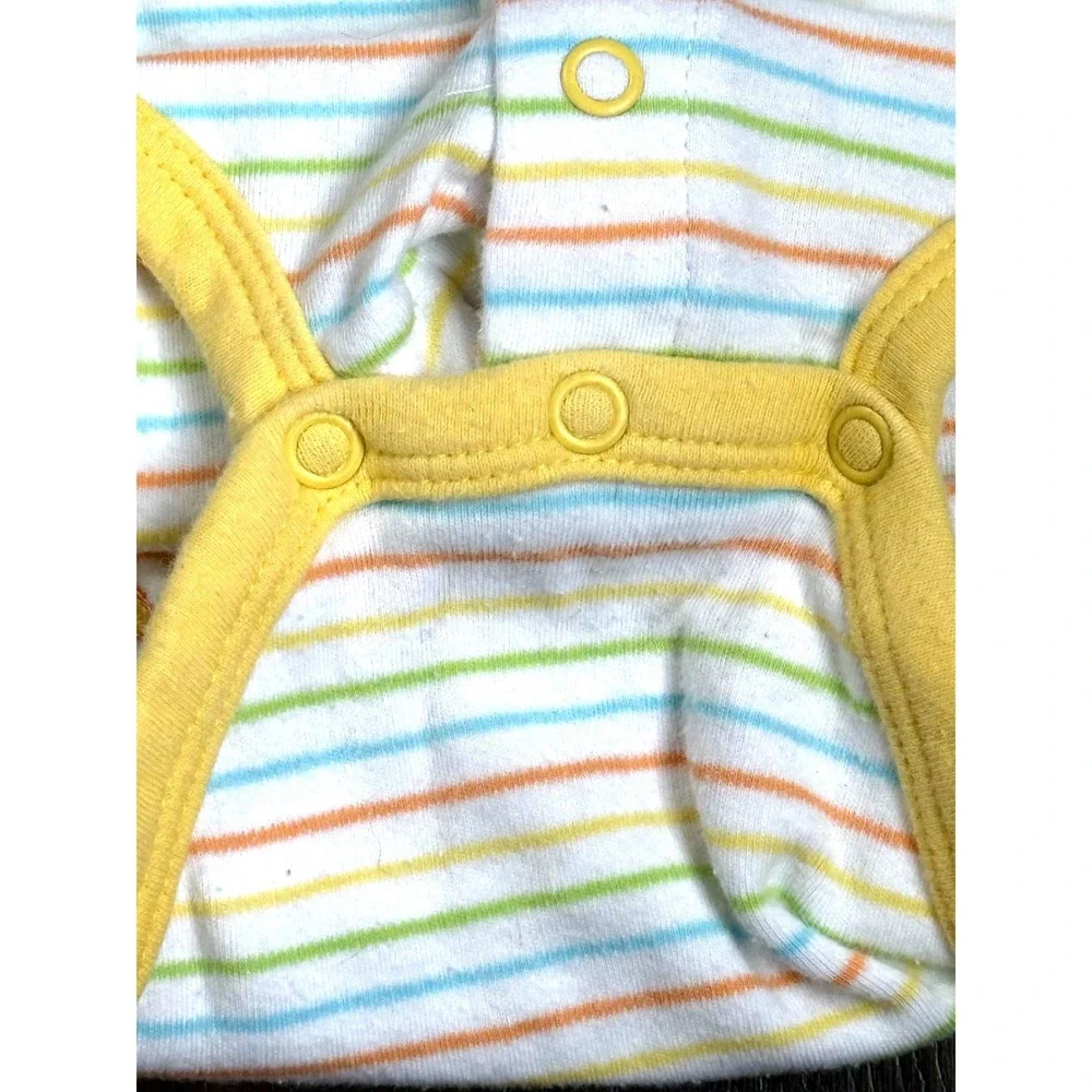 Carter's embroidered Giraffe Kidcore Bodysuit 9 M Yellow Multi Short Sleeve